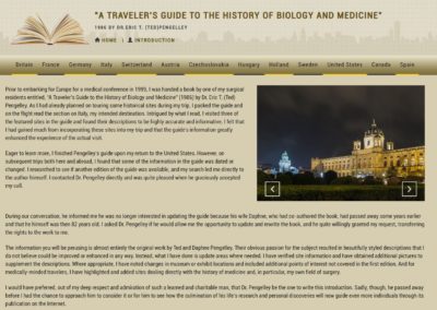 A Traveler’s Guide to the History of Biology and Medicine
